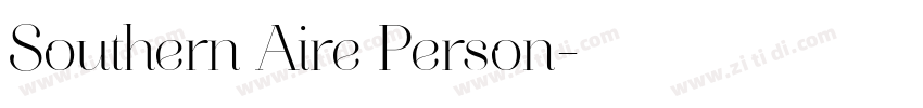 Southern Aire Person字体转换